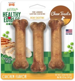 Nylabone Healthy Edibles Wholesome Dog Chews - Chicken Flavor (size: Regular - 4.5" Long (3 Pack))