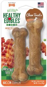 Nylabone Healthy Edibles Wholesome Dog Chews - Bacon Flavor (size: Petite (2 Pack))