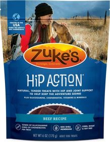 Zukes Hip Action Hip & Joint Supplement Dog Treat - Roasted Beef Recipe (size: 6 oz)