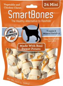 SmarBones - Sweet Potato Flavor (size: Mini - Dogs up to 10 Lbs (24 Pack))