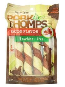 Pork Chomps Premium Pork Twistz - Bacon (size: Large - 4 Count)