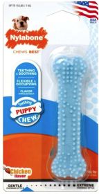 Nylabone Puppy Chew Dental Bone Chew Toy (Style: Blue)