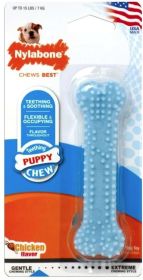 Nylabone Puppy Chew Dental Bone Chew Toy (Style: Blue)