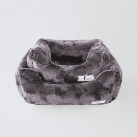 Luxe Dog Bed (Color: Pewter, size: small)