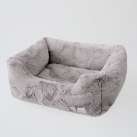 Luxe Dog Bed (Color: Taupe, size: small)