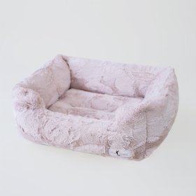 Luxe Dog Bed (Color: Blush, size: large)