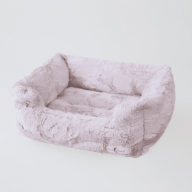 Luxe Dog Bed (Color: Blush, size: large)