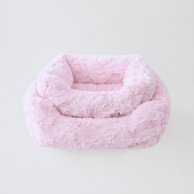 Bella Dog Bed (Color: Baby Pink, size: small)