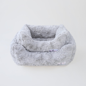 Bella Dog Bed (Color: Silver, size: small)