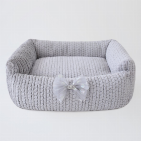 Dolce Dog Bed (Color: Sterling, size: One Size)
