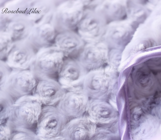 Rosebud Dog Blanket (Color: Lilac, size: large)