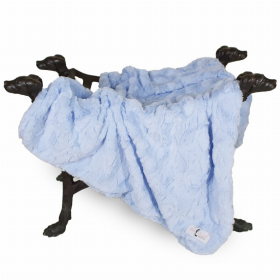 Bella Dog Blanket (Color: Baby Blue, size: Throw)