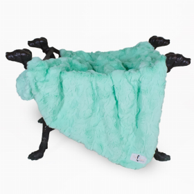 Bella Dog Blanket (Color: Mint, size: Throw)