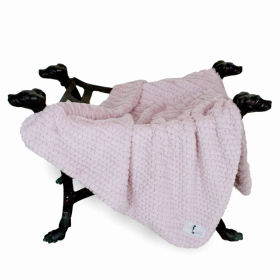 Paris Dog Blanket (Color: Rosewater, size: Throw)