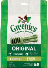 Greenies Teenie Dental Dog Treats (size: 65 count)