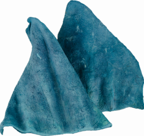 Flavored Cow Ears (Pack of 15) (Color: Blueberry, size: 5-6")