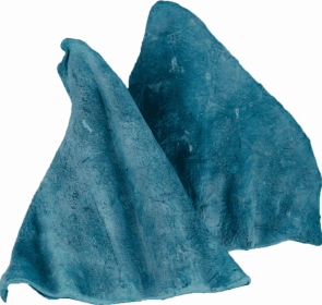 Flavored Cow Ears (Pack of 15) (Color: Blueberry, size: 5-6")