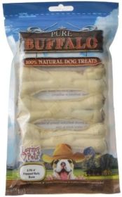 Loving Pets Pure Buffalo Dog Treats - Pressed Bully Bone (size: 4" Bones (5 Pack))