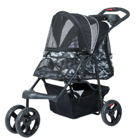 Durable Pet Stroller (Color: Black Camo)