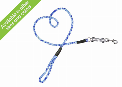 Tug Control Leash with Reflectors & Shock Absorber (Color: Elektric Blue, size: large)