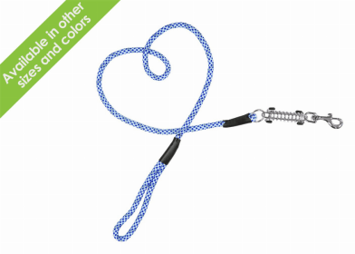 Tug Control Leash with Reflectors & Shock Absorber (Color: Elektric Blue, size: medium)