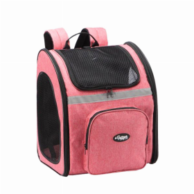 The Backpacker Pet Carrier (Color: Coral)