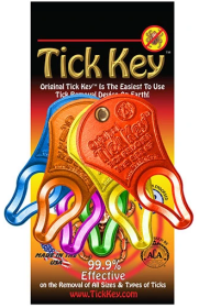 The Original Tick Key Tick Removal Device - Portable, Safe and Highly Effective Tick Removal Tool - Assorted Colors (Color: Multi color)