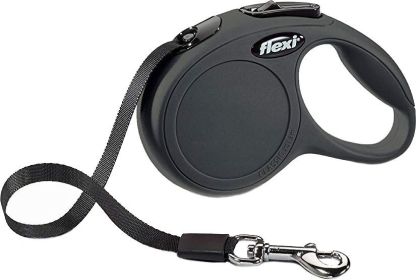 Flexi New Classic Retractable Tape Leash - Black (size: X-Small - 10' Lead (Pets up to 26 lbs))