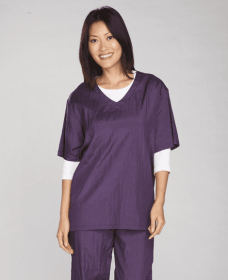 TP V-Neck Grooming Smock (Color: purple, size: medium)