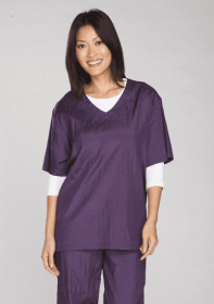 TP V-Neck Grooming Smock (Color: purple, size: XL)