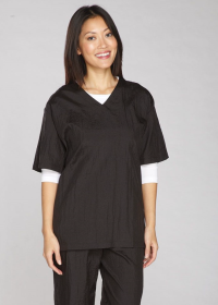 TP V-Neck Grooming Smock (Color: Black, size: small)
