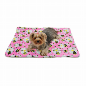 Ultra Soft Minky/Plush Blanket (Color: Pink, size: small)