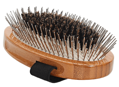 Bass Brushes- The Hybrid Groomer (Color: Dark Bamboo)