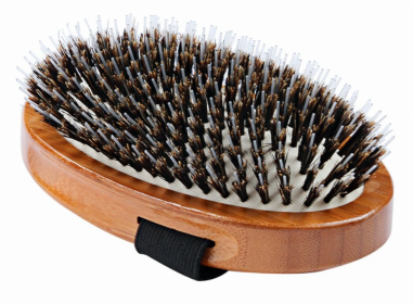 Bass Brushes- Shine & Condition Pet Brush (Color: Striped Bamboo)