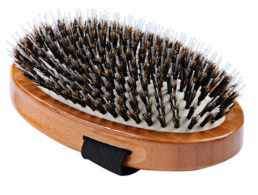 Bass Brushes- Shine & Condition Pet Brush (Color: Dark Bamboo)