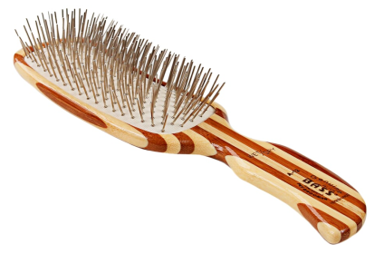 Bass Brushes- Style & Detangle Pet Brush (Color: Striped Bamboo1)