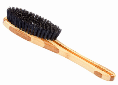 Bass Brushes- Style & Detangle Pet Comb Pure Bamboo Handle (Color: Dark Bamboo)