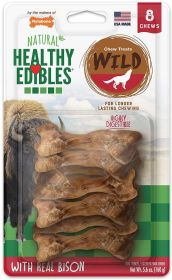 Nylabone Natural Healthy Edibles Wild Bison Chew Treats (size: Small - 8 Pack)