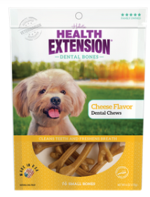 Dog Dental Bones (Color: Cheese Flavor, size: Large Bones)