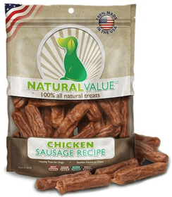 Soft Chew Sasuages (Color: Chicken, size: 14 oz)