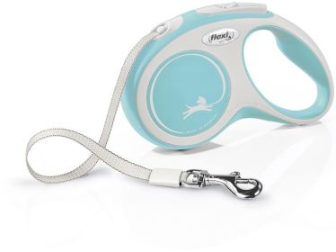 Flexi New Comfort Retractable Tape Leash - Blue (size: Small - 16' Tape (Pets up to 33 lbs))