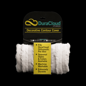 DuraCloud Orthopedic Pet Bed and Crate Pad Contour Cover (Color: Sand, size: X-Small)