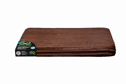 DuraCloud Orthopedic Pet Bed and Crate Pad (Color: Brown, size: X-Small)