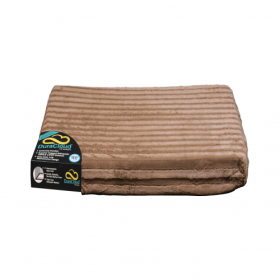 DuraCloud Orthopedic Pet Bed and Crate Pad (Color: Mocha, size: small)