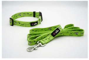 Dog Collar And Leash Set (Color: Ball, Fun, Repeat, size: L)