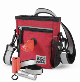 Mobile Dog Gear Day/Night 6 Piece Walking Bag (Color: Red)
