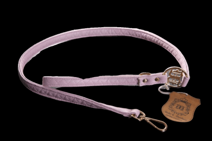 Quilt Vegan Leash (Color: Pink, size: 5/8")