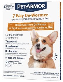 PetArmor 7 Way De-Wormer (Style: for Small Dogs and Puppies (6-25 Pounds))