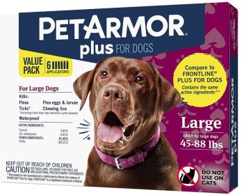 PetArmor Plus Flea and Tick Topical Treatment (Style: for Large Dogs (45-88 Pounds))