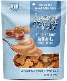 Loving Pets Bone-Shaped Soft Jerky Treats (Style: Peanut Butter)
